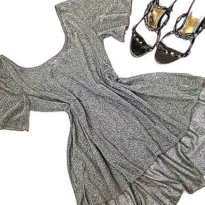 Vtg Lily White Shimmer Top